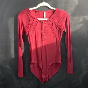 Dark Red Bodysuit